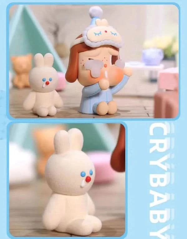 CRYBABY sleepy baby figure-Blue Pajamas