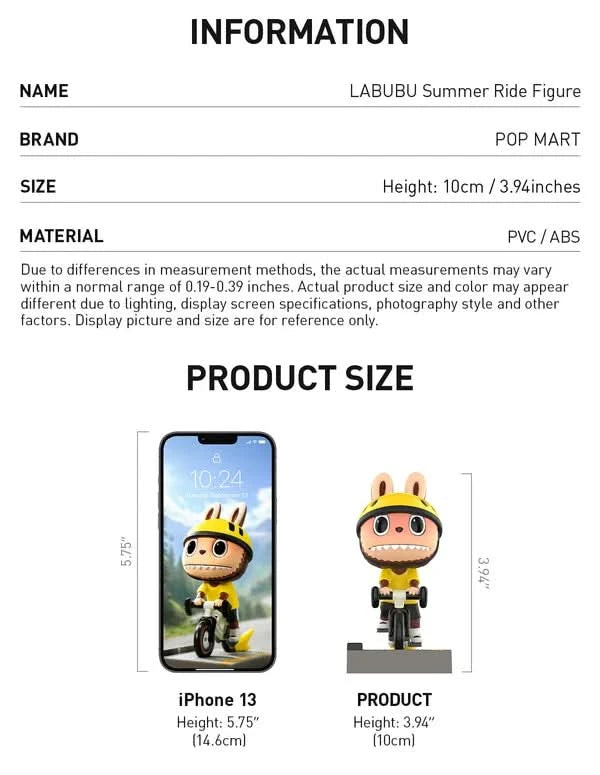 LABUBU Summer Ride Figure