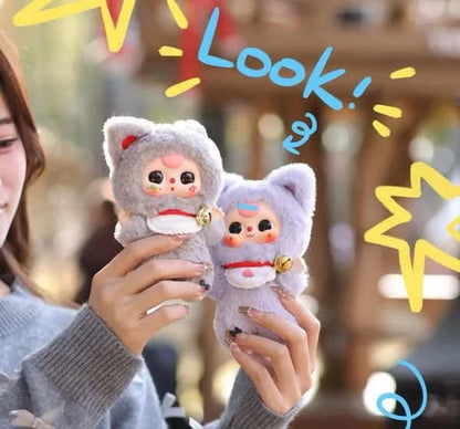 Baby Three Billionaires Cat Series Plush Dolls, Blind Box - Luckboxtoy