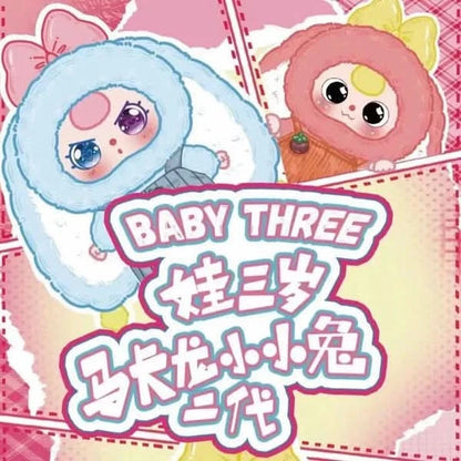 Baby Three Macaron Cute Bunny Series 2 Plush Dolls, Blind Box