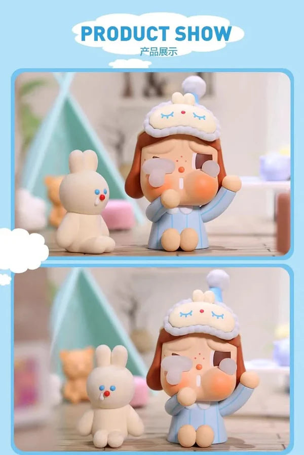 CRYBABY sleepy baby figure-Blue Pajamas