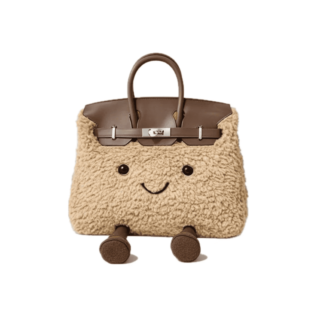 Classic Brown Fluff BK Bag-Medium