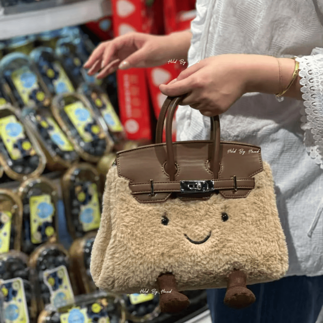 Classic Brown Fluff BK Bag-Medium