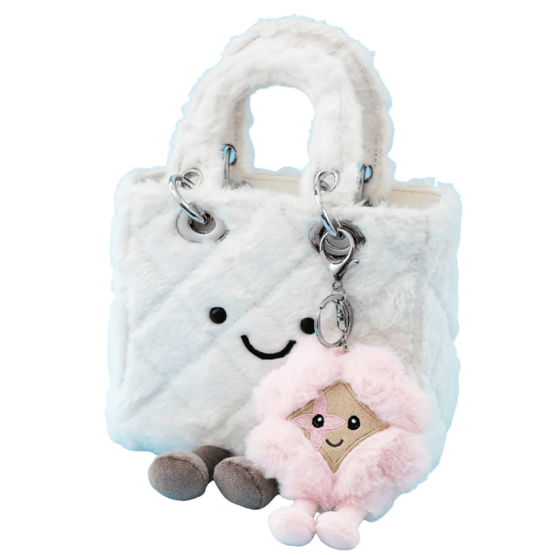 Classic Marshmallow Pluffy Lady Fleece BK Bag -Medium