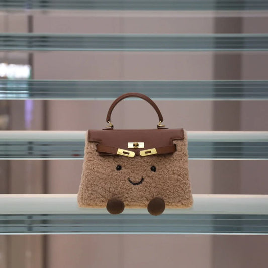 Classic Praline Fluff Clarette Bag-Medium