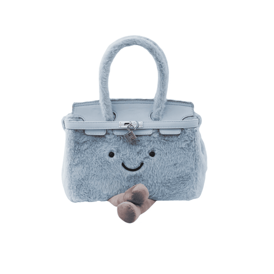 Classic Cloud Blue Fleece BK Bag -Medium
