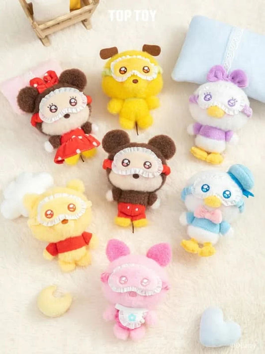 DISNEY Squinting Pajama Series Plush Blind Box - Plush Pendant