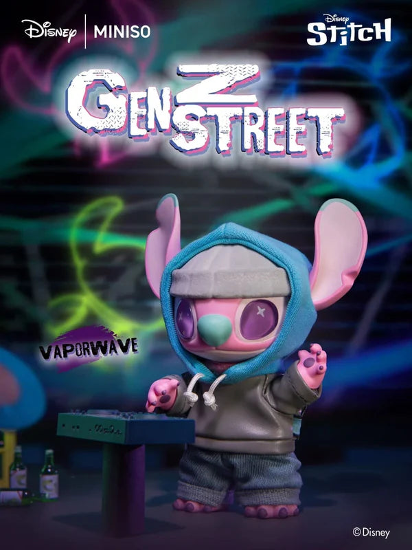 Disney | Miniso Stitch GenZ Street Series Plush Pendant Blind Box - Luckboxtoy