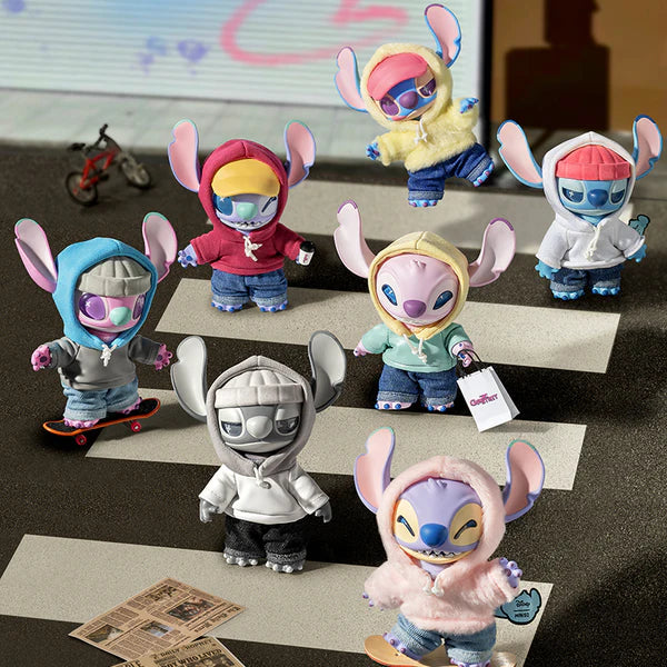 Disney | Miniso Stitch GenZ Street Series Plush Pendant Blind Box - Luckboxtoy