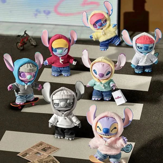 Disney | Miniso Stitch GenZ Street Series Plush Pendant Blind Box - Luckboxtoy
