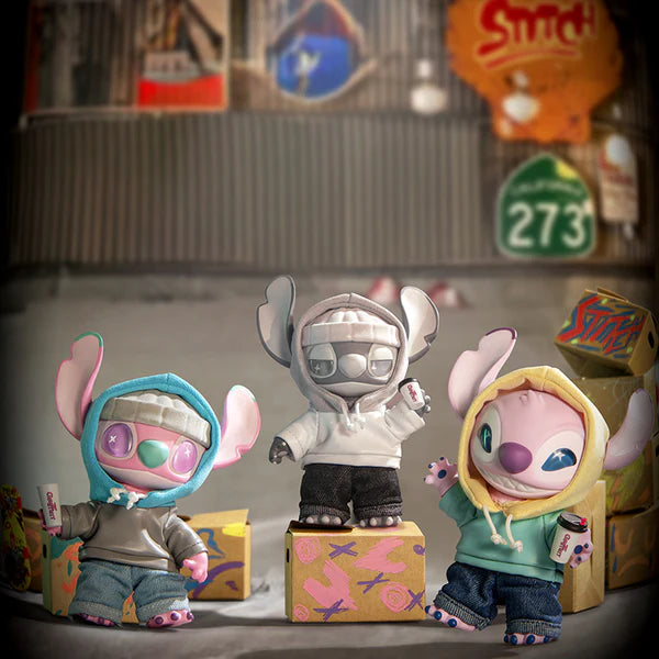 Disney | Miniso Stitch GenZ Street Series Plush Pendant Blind Box - Luckboxtoy