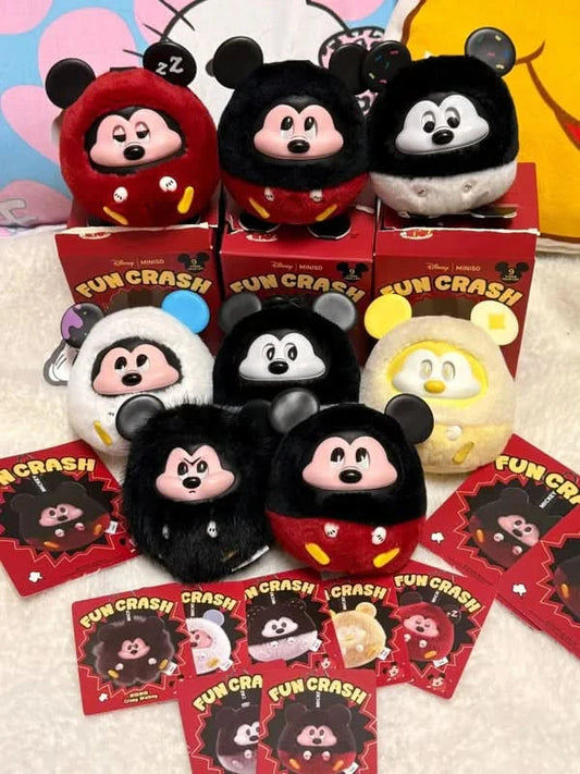 MICKEY Fun Crash Series Vinly Plush Pendant Dolls, Blind Box