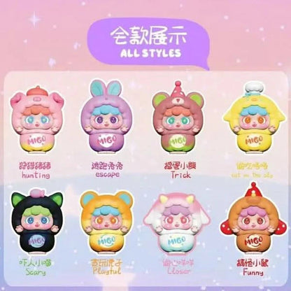 Migo Mischievous Cute Mini Series Figures, Blind Box