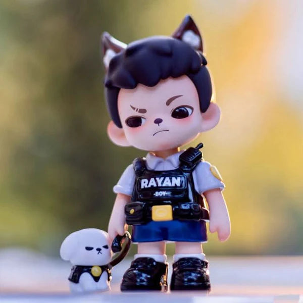 Rayan Wolf Warriors PVC Figure, Hanging Card