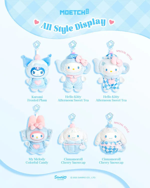 SANRIO characrers glue flutter series Plush Pendant Blind Box