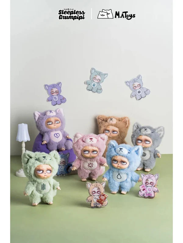 SLEEPLESS GRUMPIPI Plush Blind Box Keychain