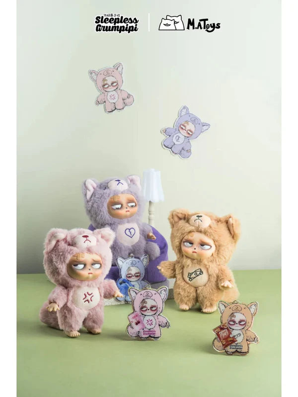 SLEEPLESS GRUMPIPI Plush Blind Box Keychain