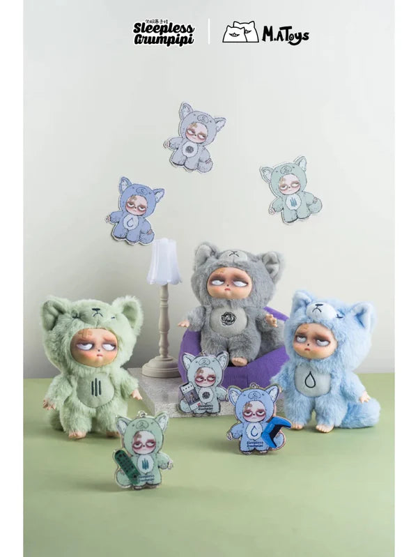 SLEEPLESS GRUMPIPI Plush Blind Box Keychain