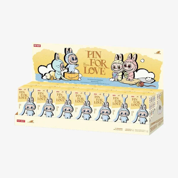 THE MONSTERS Pin for Love Series-Vinyl Plush Pendant Blind Box (A-Z) Labubu V4