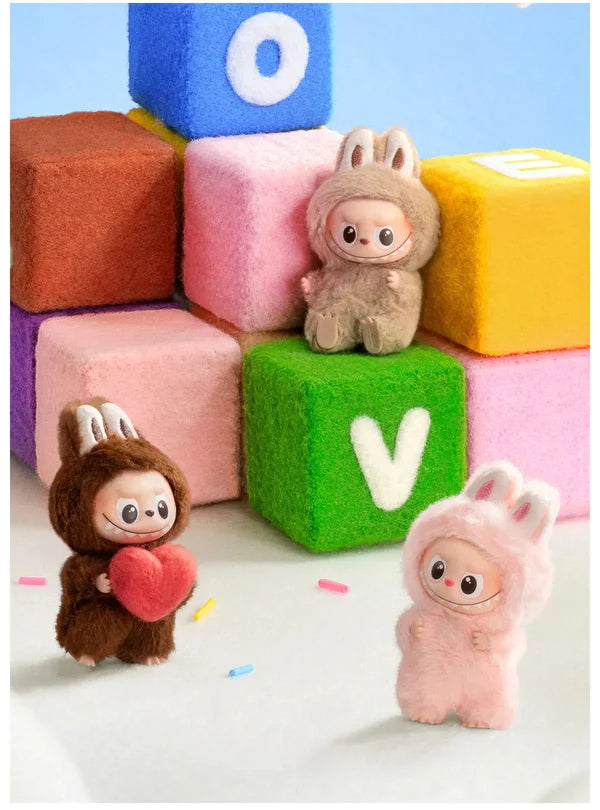 THE MONSTERS Pin for Love Series-Vinyl Plush Pendant Blind Box (A-Z) Labubu V4
