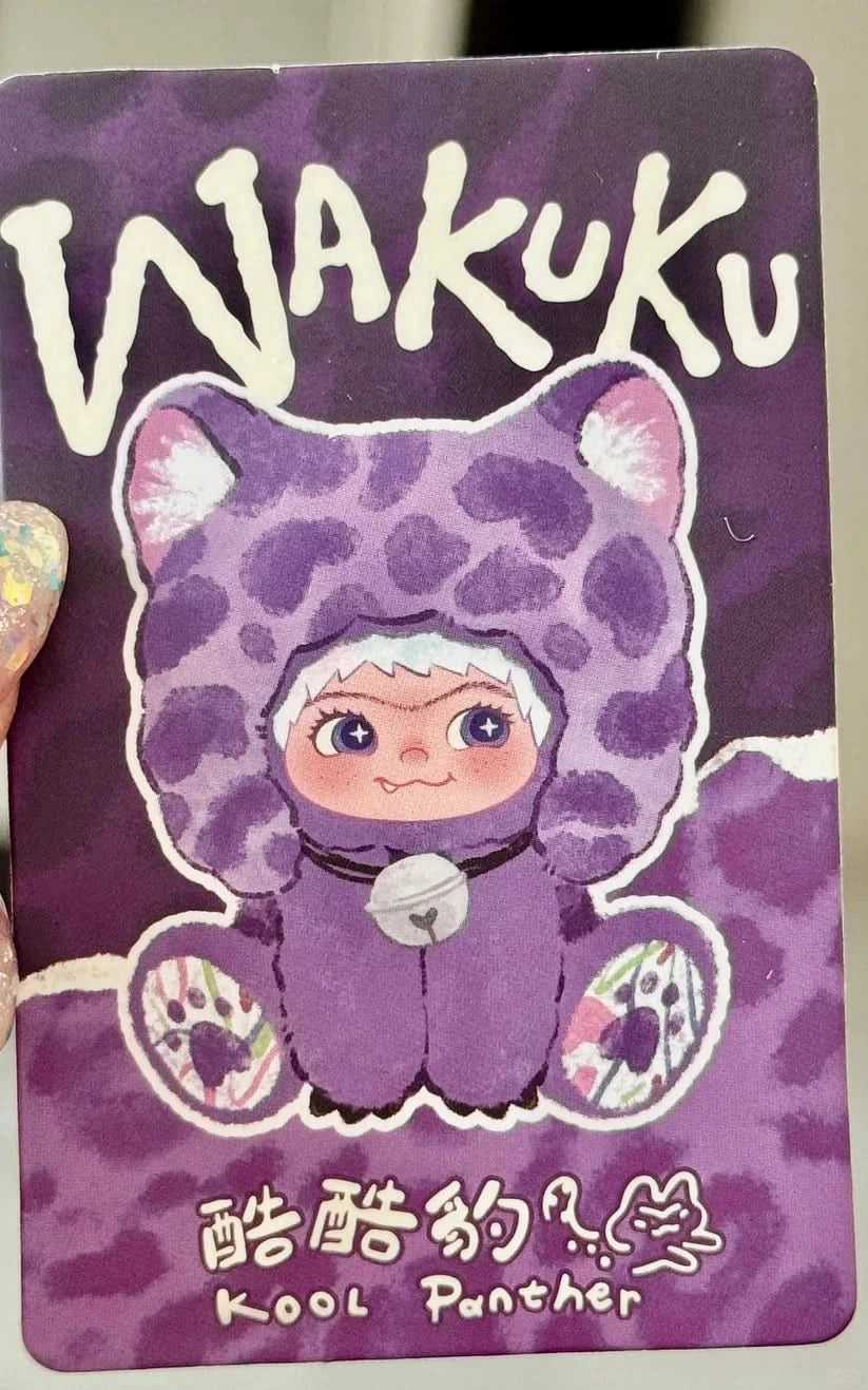 WAKUKU Kool Panther Vinyl Plush Hanging Card - Luckboxtoy